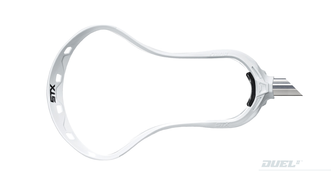 secondary front view stx duel ii mens lacrosse head