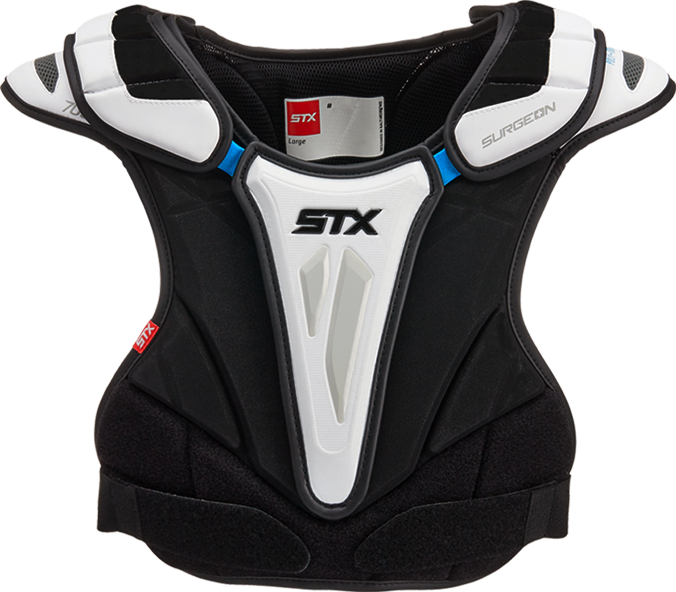 front view of the surgeon 700 stx mens ice hockey shoulder pad